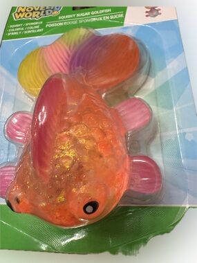 Viral Squishy orange goldfish sensory stress relief toy